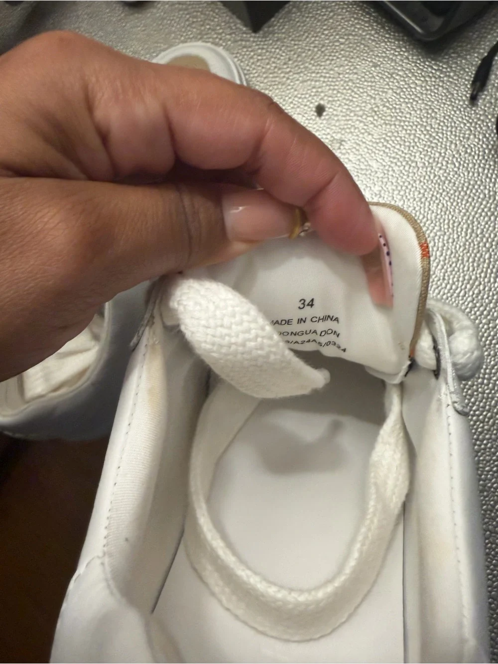 Burberry Noah Lace up check sneakers